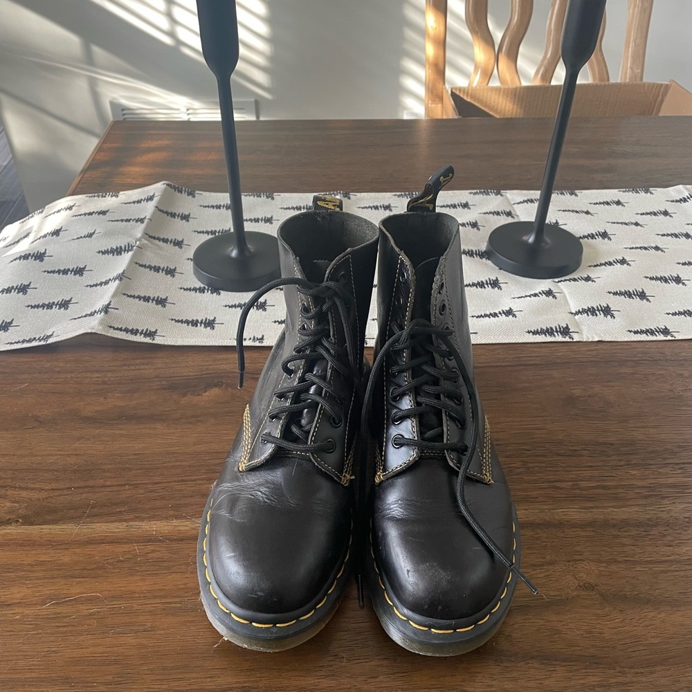 Dr. Martens Leather 1460 Black Boots